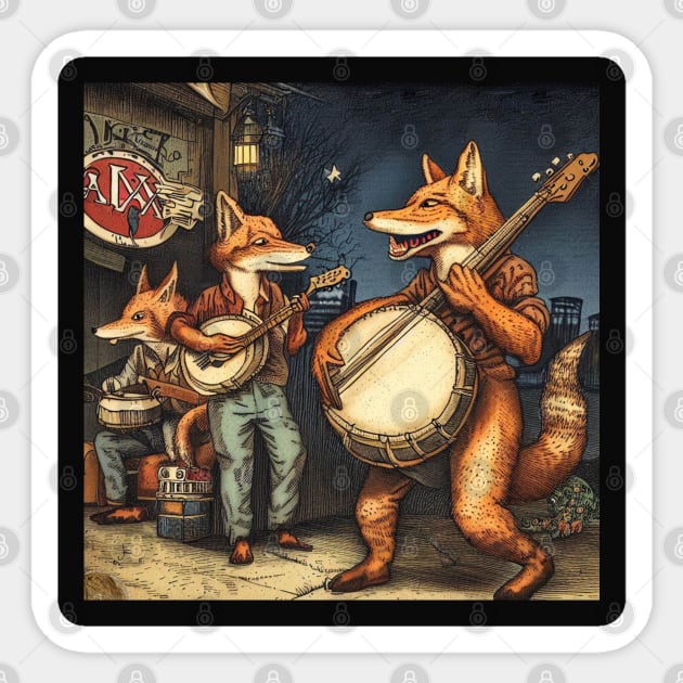 Red Fox's Country Jug-Band Sticker by Generation Last